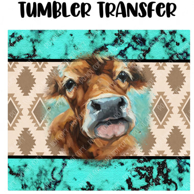 Cow Tumbler Seamless Sublimation Transfer