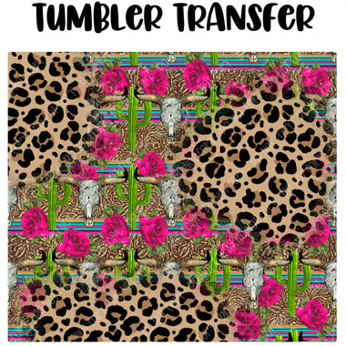 Western Tumbler Seamless Sublimation Transfer