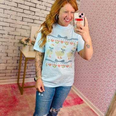 Vintage Blue Ribbon Goose Wholesale Tee