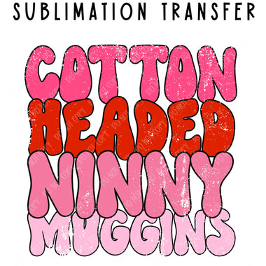 Cotton Headed Sublimation Transfer