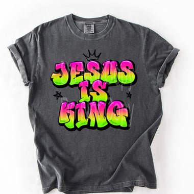 Jesus is King Grafiti DTF Transfer
