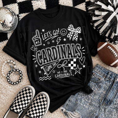 Let's Go Cardinals Mascot DTF Transfer (SBB)