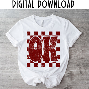 Oklahoma State Checkered Digital Download MS