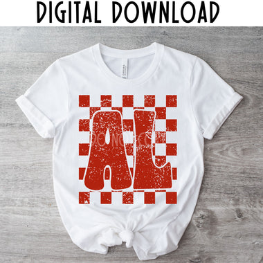 Alabama State Checkered Digital Download MS