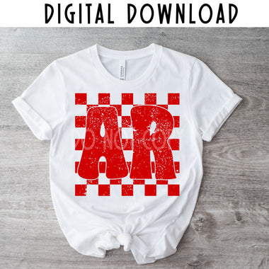Arkansas State Checkered Digital Download MS