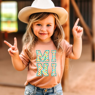 Mini Checkered DTF Transfer (Mama Available in separate listing)