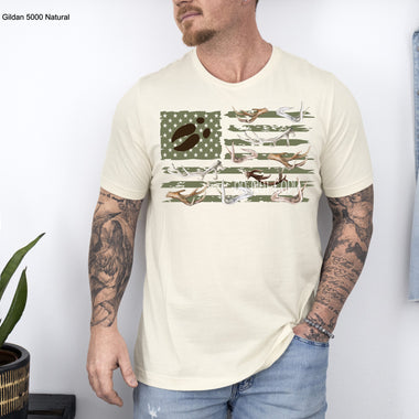 Antler Flag Screen Print Transfer P6