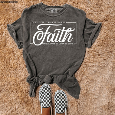 Faith Screen Print Transfer B8
