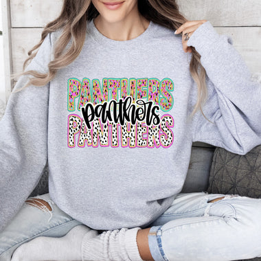 Confetti Panthers DTF Transfer