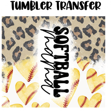 Softball Mama Tumbler Seamless Sublimation Transfer