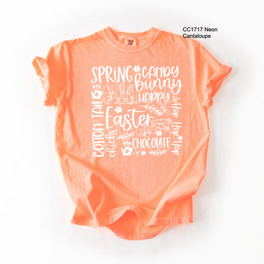 Spring Word Art Single Color Screen V19