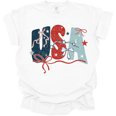 USA with Ribbons DTF Transfer (SCD)