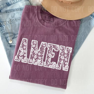 Amen Lace DTF Transfer (SBBB)