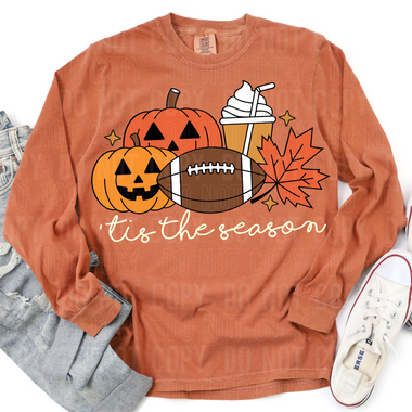 Tis The Season Football Pumpkins DTF Transfer (SBBB)