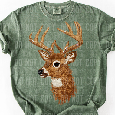Deer Faux Yarn DTF Transfer (SBB)
