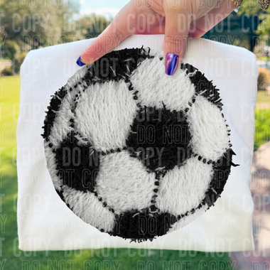 Soccer Faux Yarn DTF Transfer (SBB)