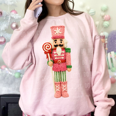 Nutcracker Pink Faux Yarn DTF Transfer (SBB)