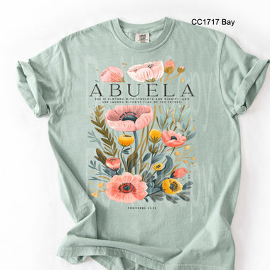 Abuela Poppy Flowers DTF Transfer