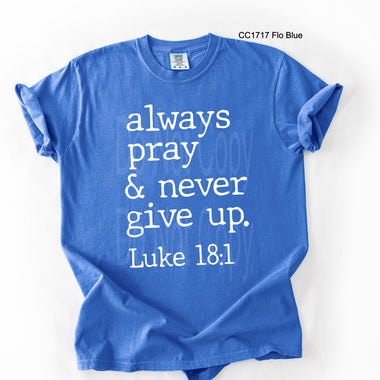 Always Pray Never Give UP Single Color Screen P27