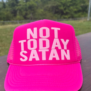 Not Today Satan Trucker Hat