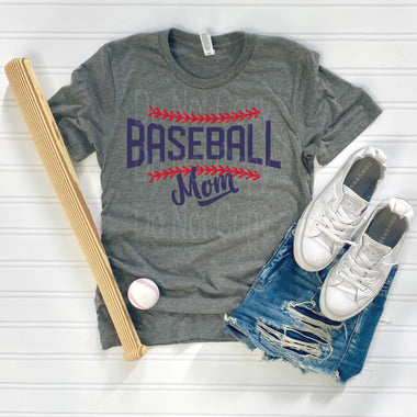 Baseball Mom with seams DTF Transfer
