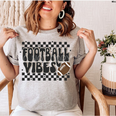 Football Vibes Screen Print High Heat Transfer Z2
