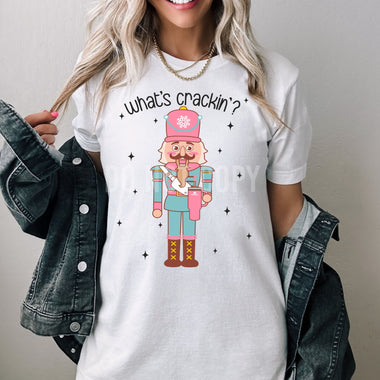 What's Crackin Screen Print High Heat Transfer W65