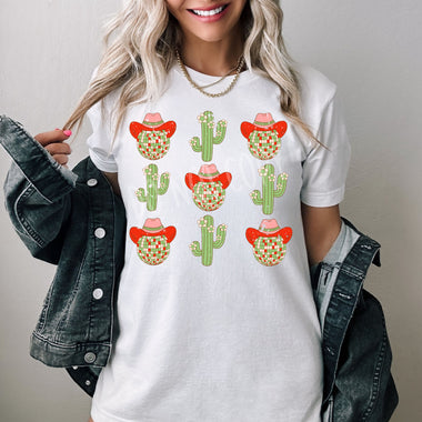 Disco Cactus Screen Print High Heat Transfer R104