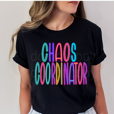 Bright Chaos Coordinator DTF Transfer