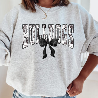 Bulldogs Black Toile DTF Transfer