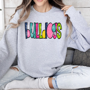 Bold Colorful Bulldogs DTF Transfer