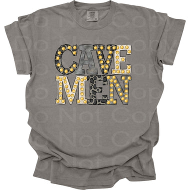 Cavemen Neutral Marquee Mascot DTF Transfer (S&G)