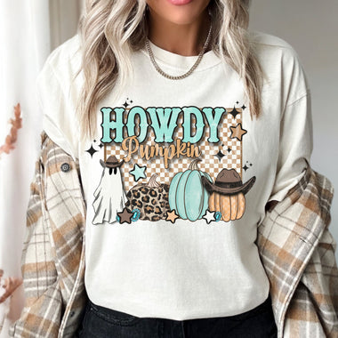 Howdy Pumpkin Screen Print High Heat Transfer T92