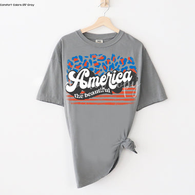 America the Beautiful Screen Print High Heat Transfer W50