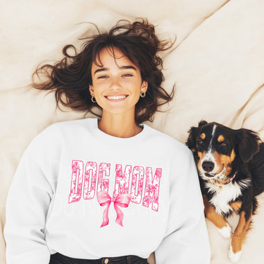 Dog Mom Pink Toile DTF Transfer