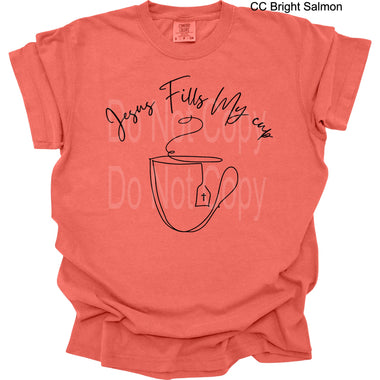 Jesus Fills my Cup Single Color Screen A39