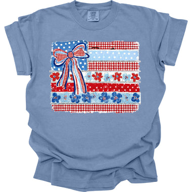 Floral Flag DTF Transfer (E)