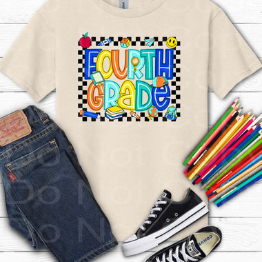 Fourth Grade Check Box DTF Transfer (E)