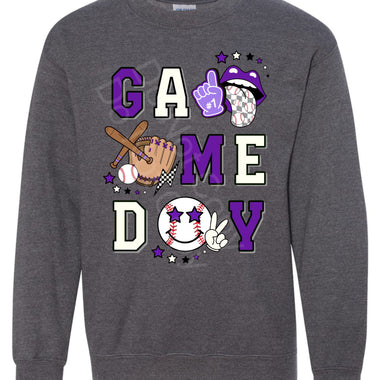 GameDay Purple Baseball DTF Transfer