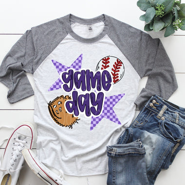 Gameday Softball Purple DTF Transfer