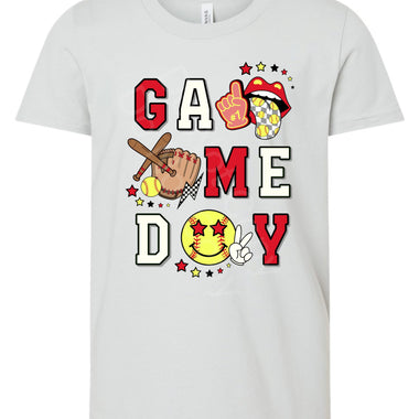GameDay Red Softball DTF Transfer