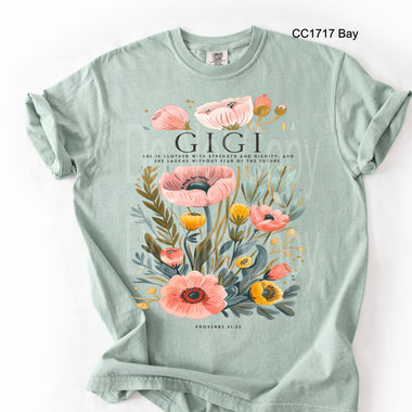 Gigi Poppy Flowers DTF Transfer
