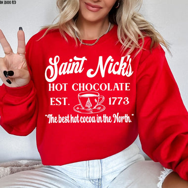 Saint Nicks Hot Chocolate Screen Print Transfer U27