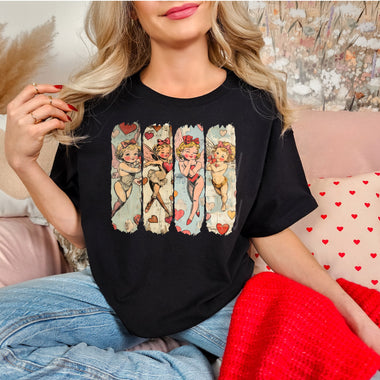Retro Cupid Artwork DTF Transfer