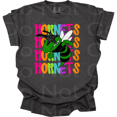 Star Eye Mascot Green Hornets DTF Transfer