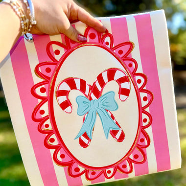 Candy Cane Coquette Wholesale Tee