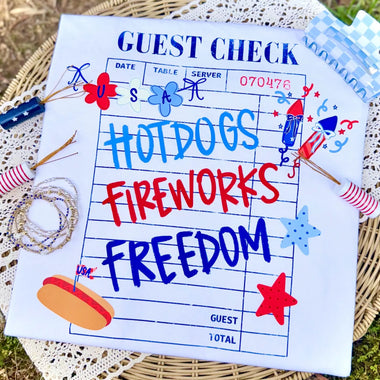 Guest Check Freedom Wholesale Tee