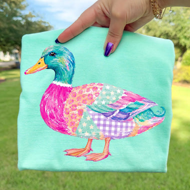 Mallard Duck Patchwork Wholesale Tee