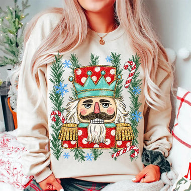 Preppy Nutcracker Wholesale Sweatshirt