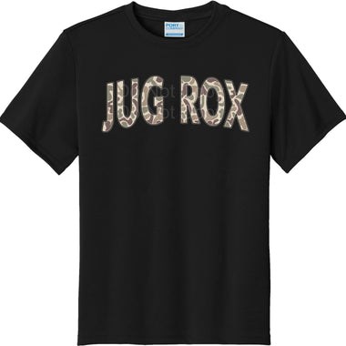 Jug Rox Camo Arch Mascot DTF Transfer (E)